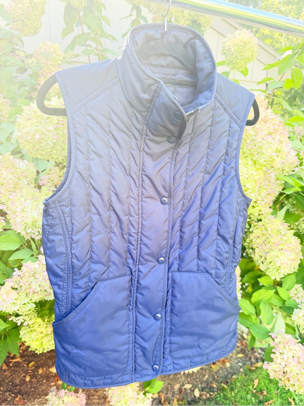 Ralph Lauren Navy Quilted Sleeveless Vest